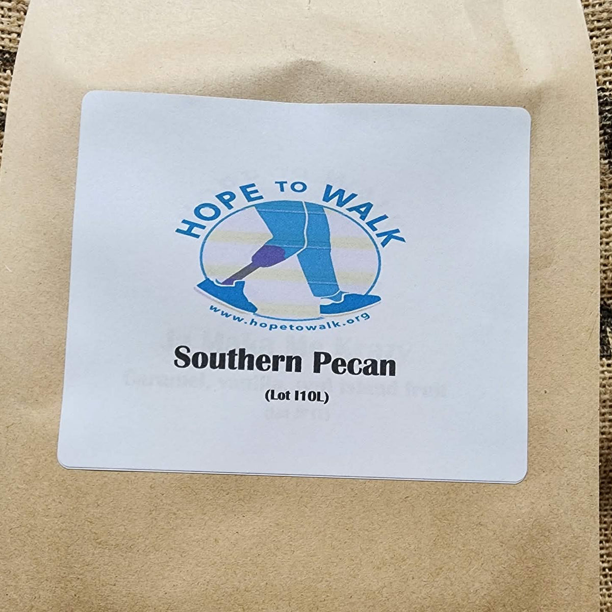 Southern Pecan coffee bag, Hope to Walk edition, Legacy Farms
