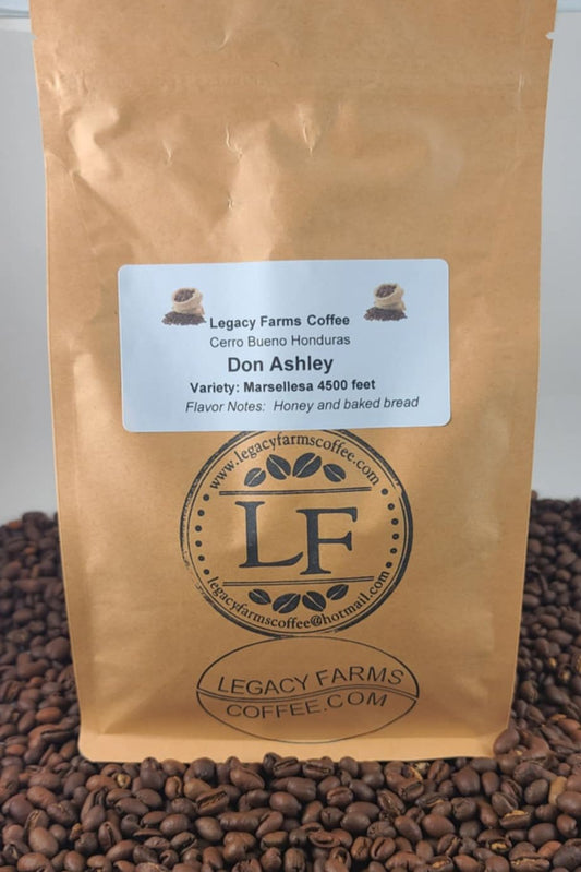 Don Ashley coffee bag, Legacy Farms Honduras