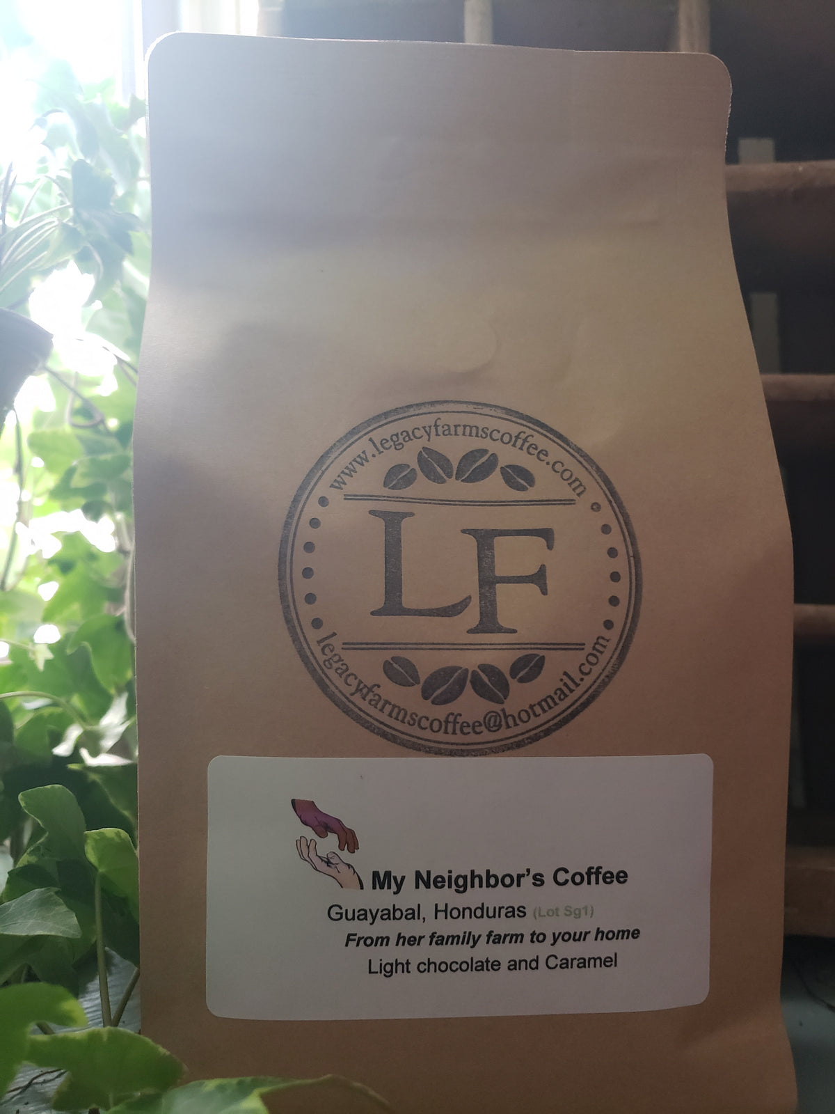 My Neighbor's Coffee bag, Legacy Farms