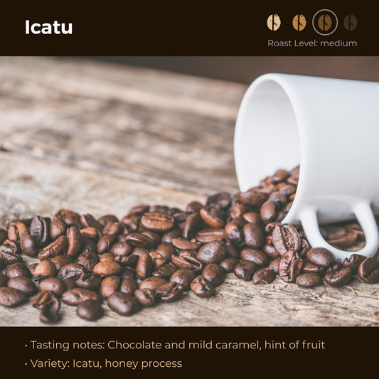 Icatu honey process coffee bag, Legacy Farms Honduras